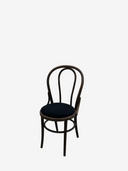 MARLYN BEECH Stol Dark brown oil med tyg Active line Malou 186- Black