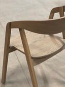 Stol Selma Oak wood grey oil