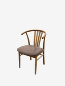 MASON OAK Stol Natural Oil med tyg Active line Malou 119-light brown