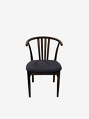 Mason OAK Stol dark brown oil med tyg Active line Malou 182- Grey/Brown