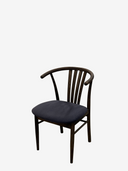 Mason OAK Stol dark brown oil med tyg Active line Malou 182- Grey/Brown