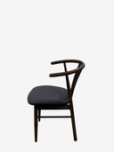 Mason OAK Stol dark brown oil med tyg Active line Malou 182- Grey/Brown