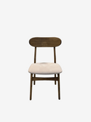 LIZZIE OAK Stol Black oil med tyg Active line Malou