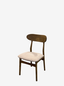 LIZZIE OAK Stol Black oil med tyg Active line Malou