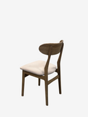 LIZZIE OAK Stol Black oil med tyg Active line Malou