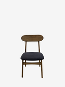 LIZZIE OAK Stol - Black oil Active line Malou182 Grey/Brown