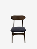 LIZZIE OAK Stol - dark brown oil Active line Malou182 Grey/Brown