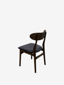 LIZZIE OAK Stol - dark brown oil Active line Malou182 Grey/Brown