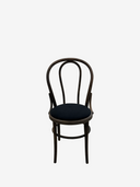 MARLYN BEECH Stol Dark brown oil med tyg Active line Malou 186- Black