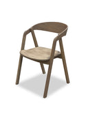 Wooden chair with a white background