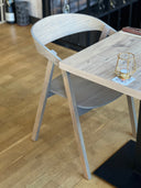 Stol Selma Oak wood grey oil